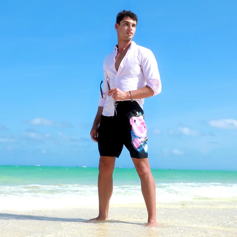 Мужские плавки быстросохнущие шорты для серфинга бермуды купальный костюм