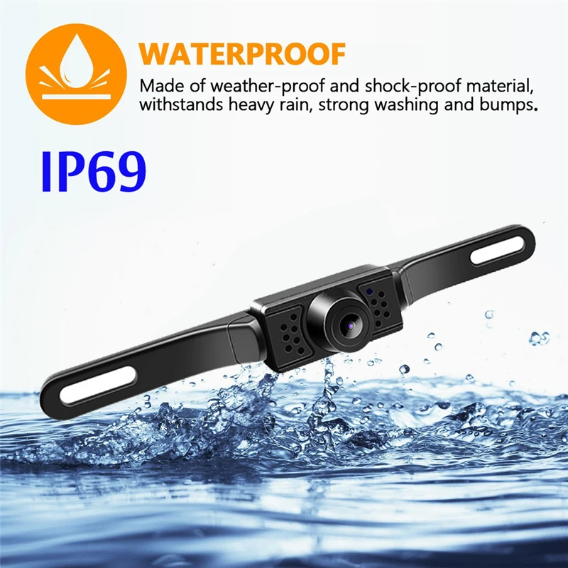 YuanTing Car Rear View Reversing Camera with Angle 14 LED Lights Night Vision IP68 Waterproof Universal Backing Guide Lines | Автомобили и