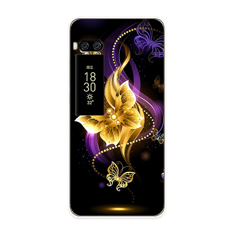 Мягкий силиконовый чехол для Meizu Pro 7, чехол s, 5,2 дюймов, Прозрачная силиконовая задняя крышка для телефона, для Meizu Pro 7 Plus, чехол Couqe - Цвет: HD4