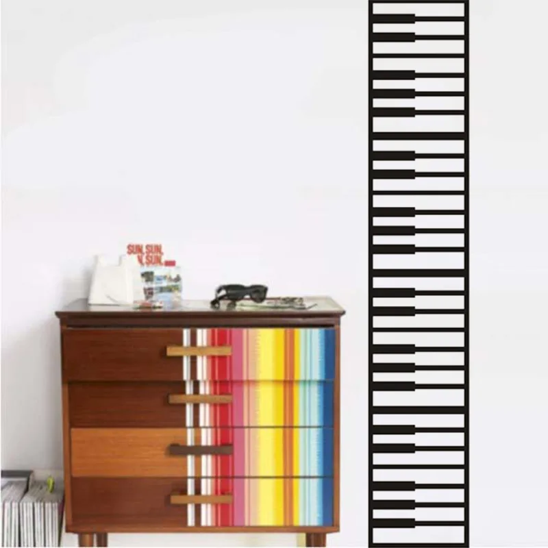 Настенная Наклейка с клавиатурой 120 см|wall sticker|music wall stickerwall sticker music |