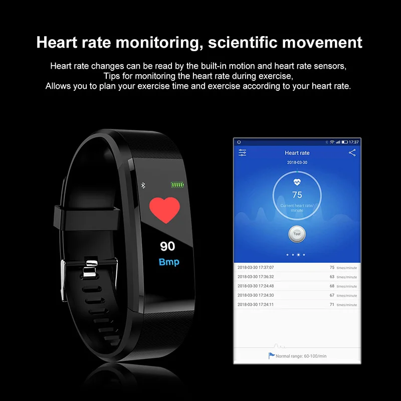 Origional XGODY CY115 Smart Wristband for iOS Android Pedometer Heart Rate Blood Pressure Monitor Bracelet Fitness Tracker | Электроника