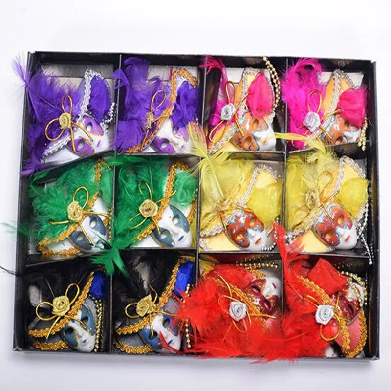 50 шт. мини Венеция верхняя шляпа перо маска холодильник сувенирные магниты