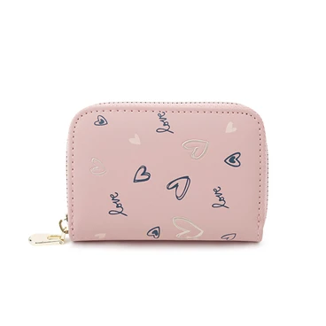 Type B pink Визитницы из искусственной кожи 9 бит бизнес-держатель для карт кошелек женский розовый/зеленый/фиолетовый/черный/синий на молнии Женский визитница - Цвет: Type B pink
