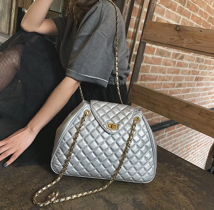 Large Shoulder Bag Women Travel Bags Leather Pu Quilted Bag Female Luxury Handbags Women Bags Designer Sac A Main Femme