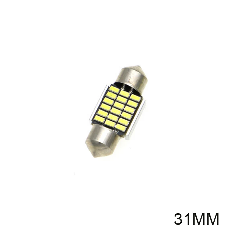 31MM 2 шт. 31 мм 36 мм/39 мм/41 мм C5W C10W 18 27 30 33 SMD 3014 Светодиодный гирлянда светильник CANBUS без ошибок авто интерьер купола лампы - Испускаемый цвет: 31MM