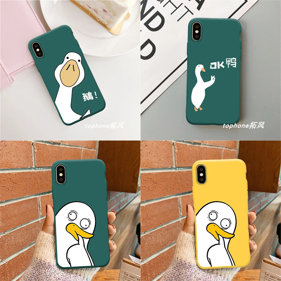 Забавный мультяшный силиконовый чехол для iPhone 6 s 7 8 Plus оригинальный дизайн Мягкий