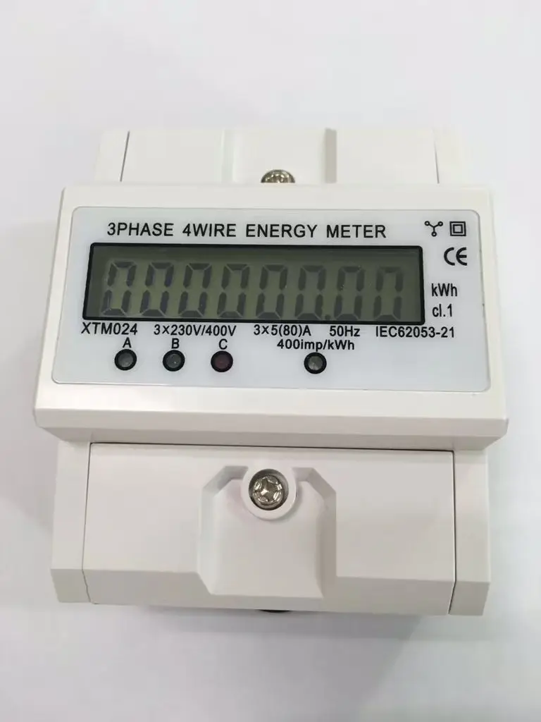 Трехфазный счетчик энергии на din рейке измеритель напряжения тока мощности Wattmetter