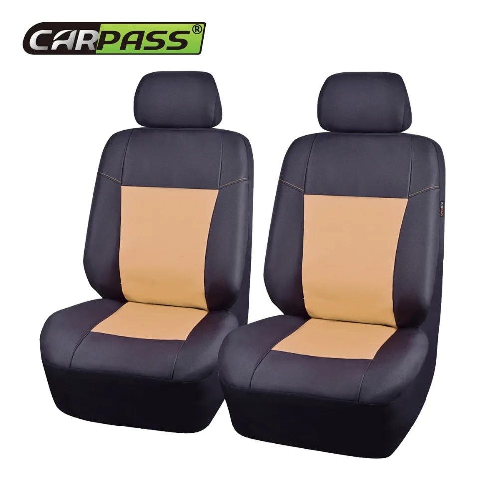 

Car-pass New Waterproof Seat Covers & Supports Leather Car Seat Cover Universal Fit Most Auto Interior Decoration Accessories