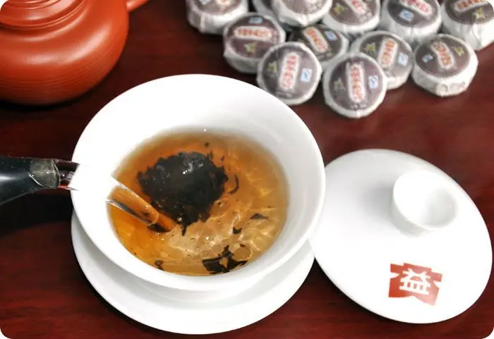 Free Shipping 50pcs Chinese Organic Puerh Tea With Nationgal Style Bags Cassia seed Bright Eyes Ripe Mini Puer |