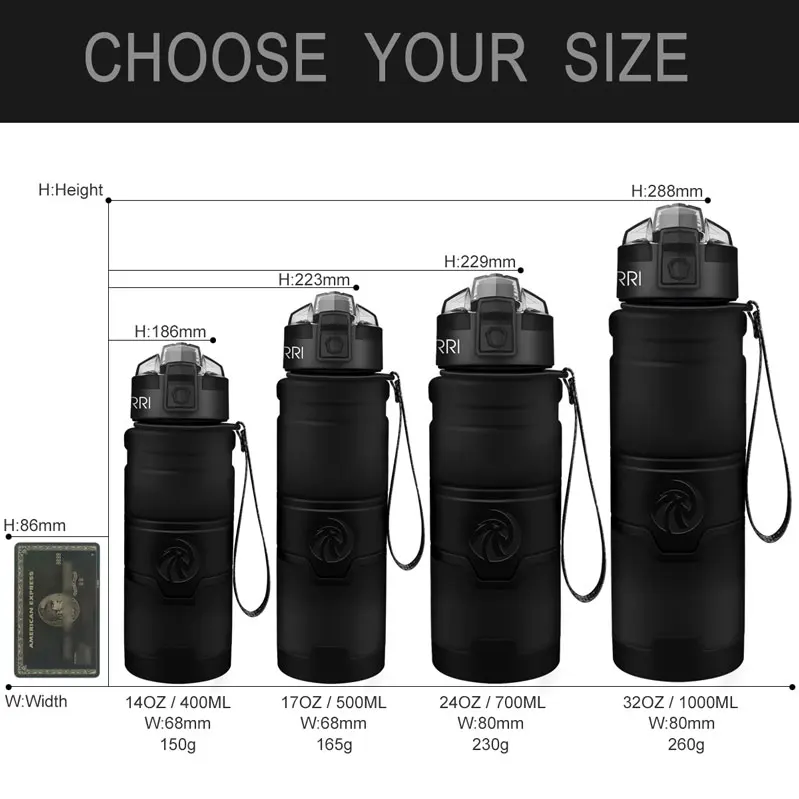 ZORRI детская бутылка для воды Tritan 400/500/700 мл