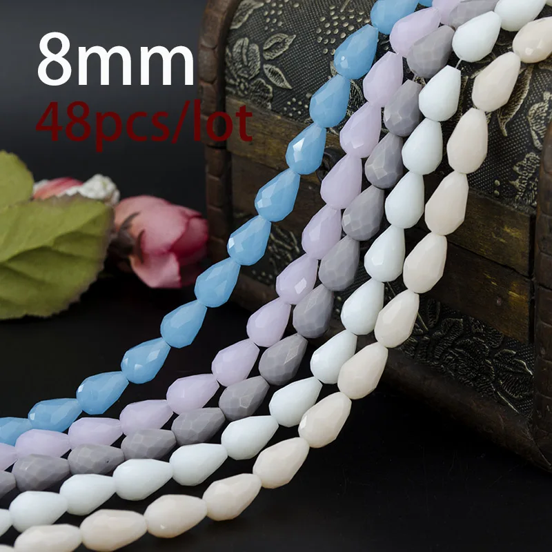 Бесплатная доставка хрустальный чешский бисер разных цветов 8*11 мм 60 шт