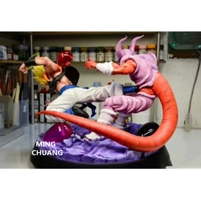 14,5" Статуя Dragon Ball бюст Janemba VS Gogeta полноразмерная портретная резиновая фигурка героя Коллекционная модель игрушки 37 см коробка D918