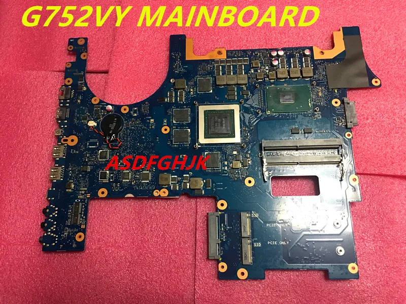 Фото Материнская плата для ноутбука Asus G752VY G752VT материнская i7-6700HQ ЦП GTX980M 4 Гб 100% проб. ОК