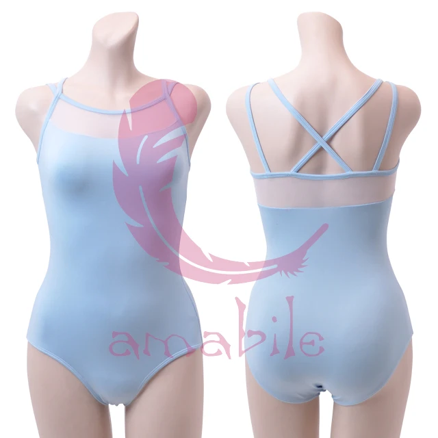 

ballet dance gymnastics strap tank leotard back cross strap adult uniform AL0026