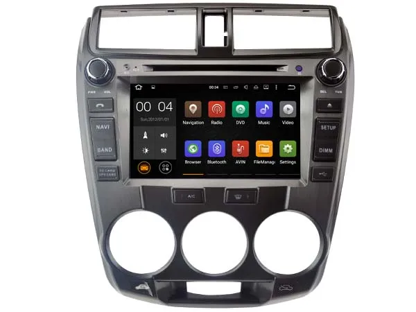 Android 7 1 авто стерео Мультимедиа для HONDA CITY автомобильный dvd-плеер gps Bluetooth Радио