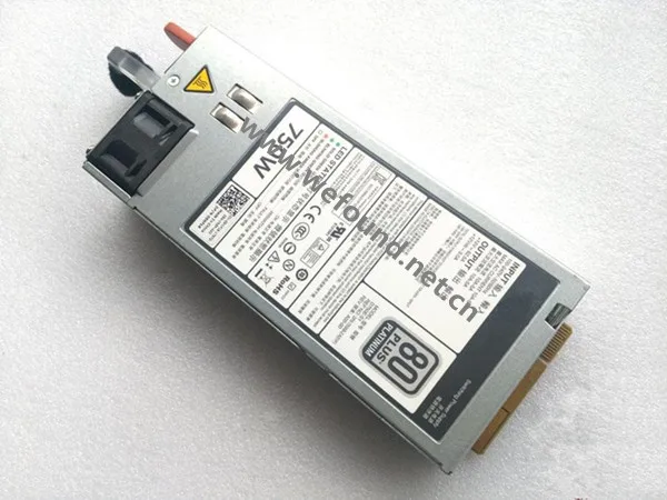 100% рабочий источник питания для R720 R620 R520 T620 W0CTF D5MW8 05NF18 F750E-S0 750 Вт полностью