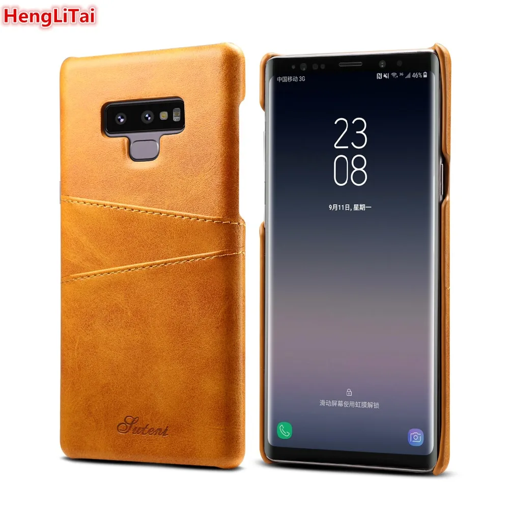 Чехол HengLiTai для Samsung Galaxy Note 9 Кожаные чехлы Роскошный кошелек с отделениями карт