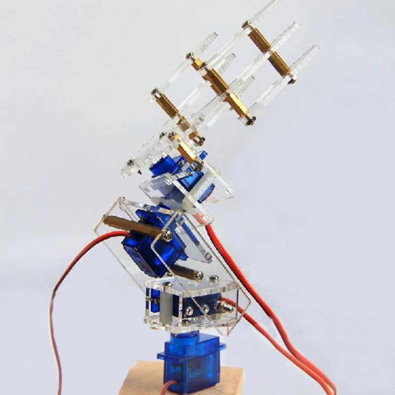 Высокое качество 4 dof рука робота 3D вращающийся машина DIY автомобиль Arm P0090 серво