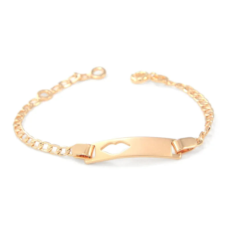 Милый детский браслет золотые детские украшения для крещения Детская повязка на