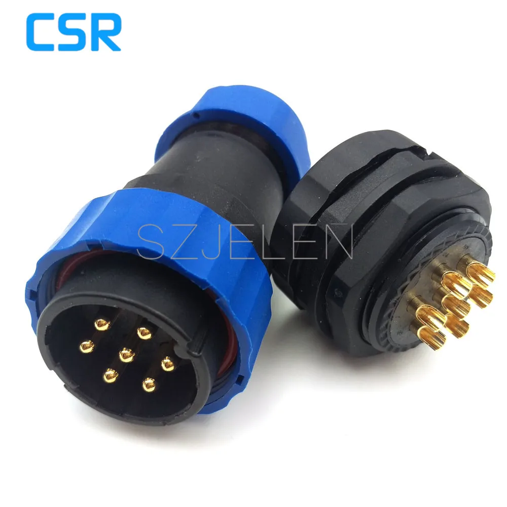 SD28TP ZM водонепроницаемые 7 контактные разъемы Кабельная вилка и гнездо IP67