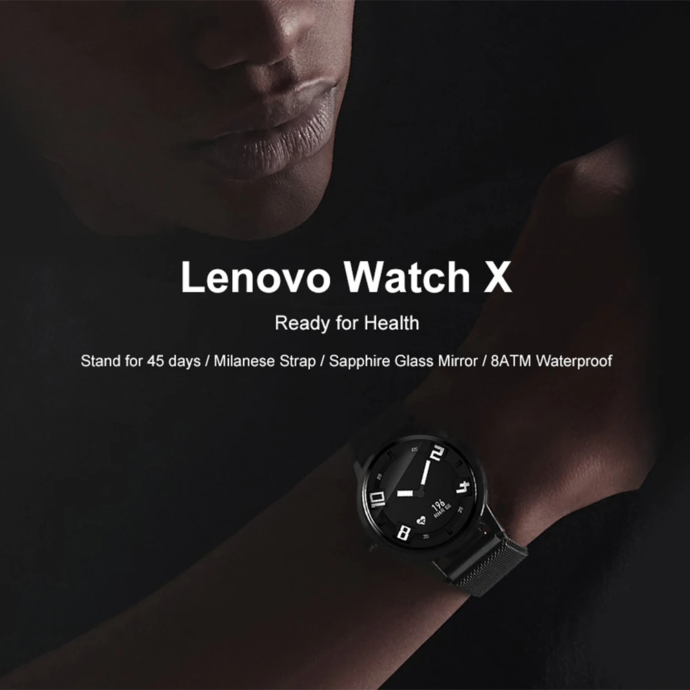Lenovo Watch X Plus Смарт часы 45 дней в режиме ожидания 80 м водонепроницаемый монитор