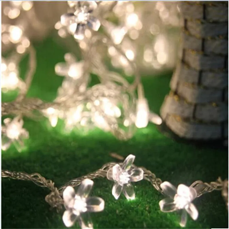 Штепсельная Вилка EU 5 м 28LED Вишневый цветок navidad гирлянда сказочные огни мигающий