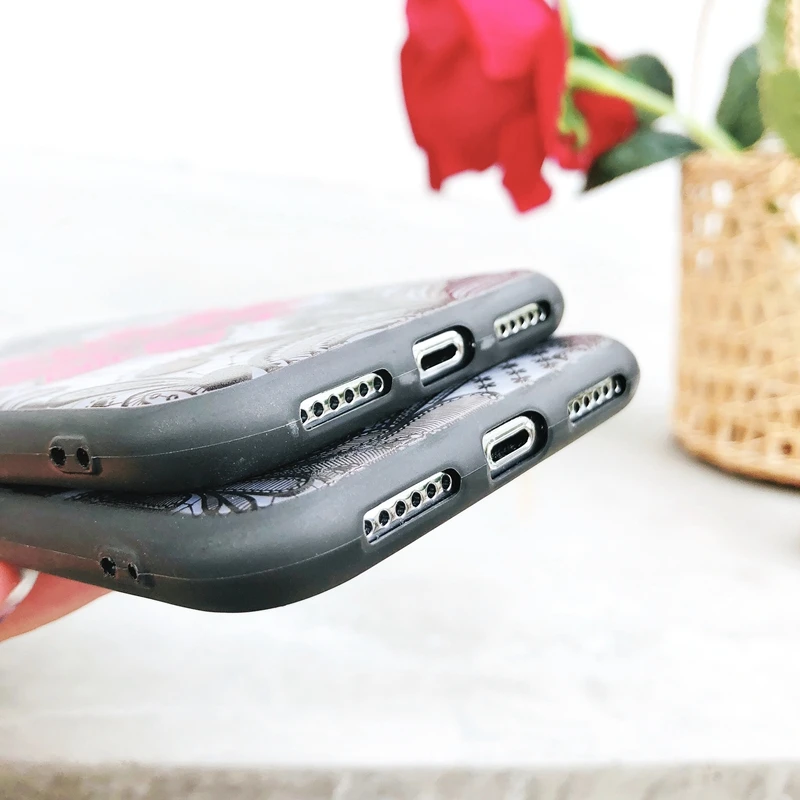 Чехлы с цветочным принтом для iphone XS MAX XR X 7 8 Plus 6 6s 5 5S SE прозрачный чехол из ТПУ