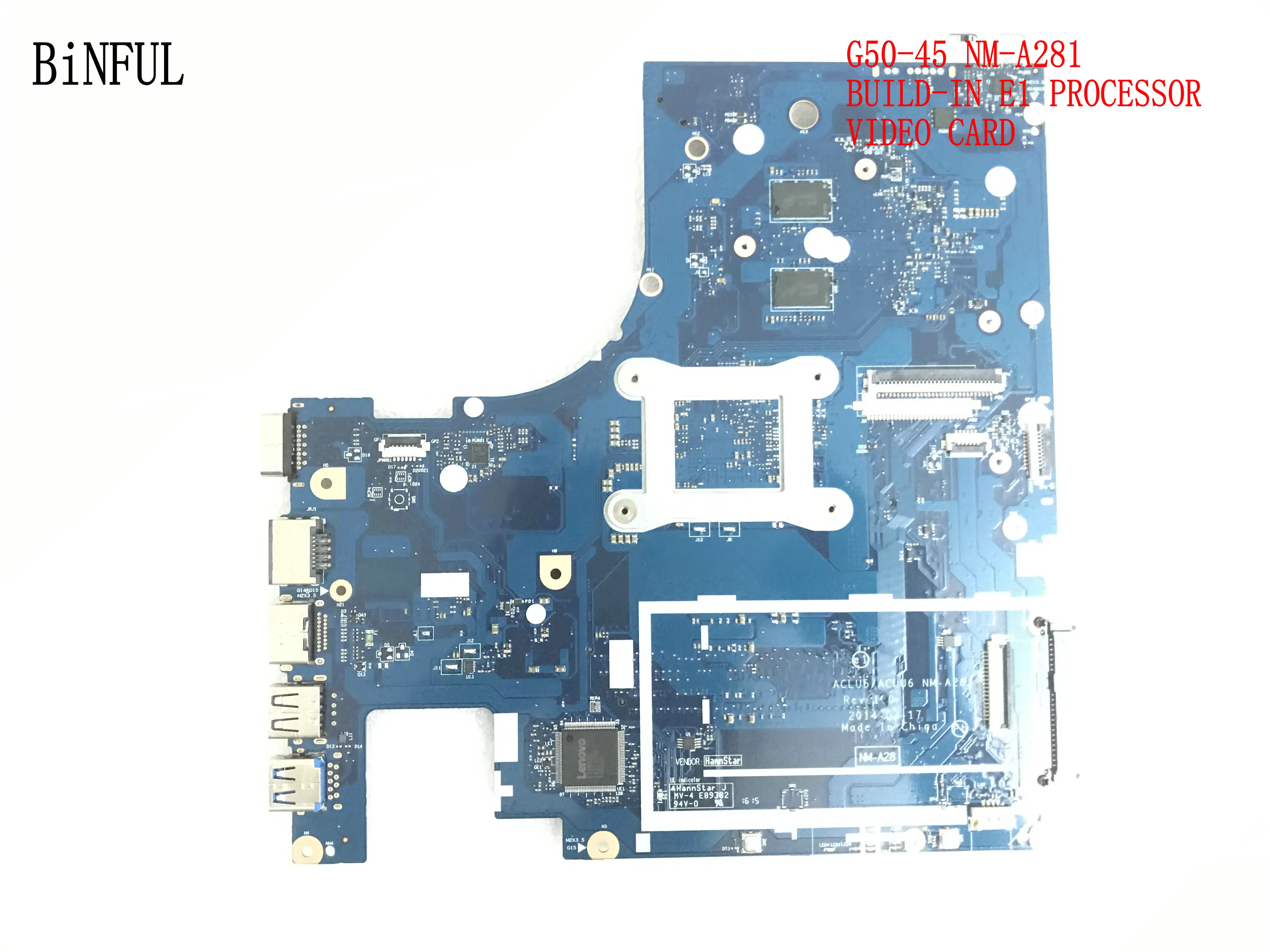 Совершенно новый. ACLU5 / ACLU6 NM A281 материнская плата для ноутбука LENOVO G50 45 встроенный