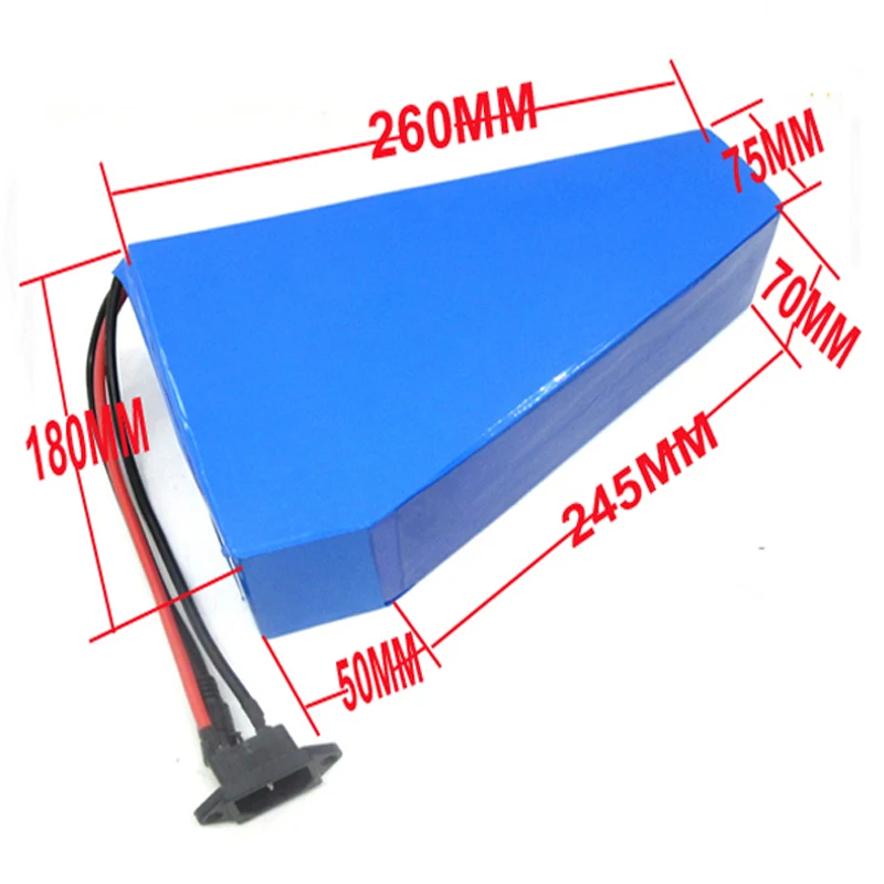 

Lithium Battery 36V 20Ah 1000w Triangle Battery Electric Bike 36V 20AH electric scooter battery