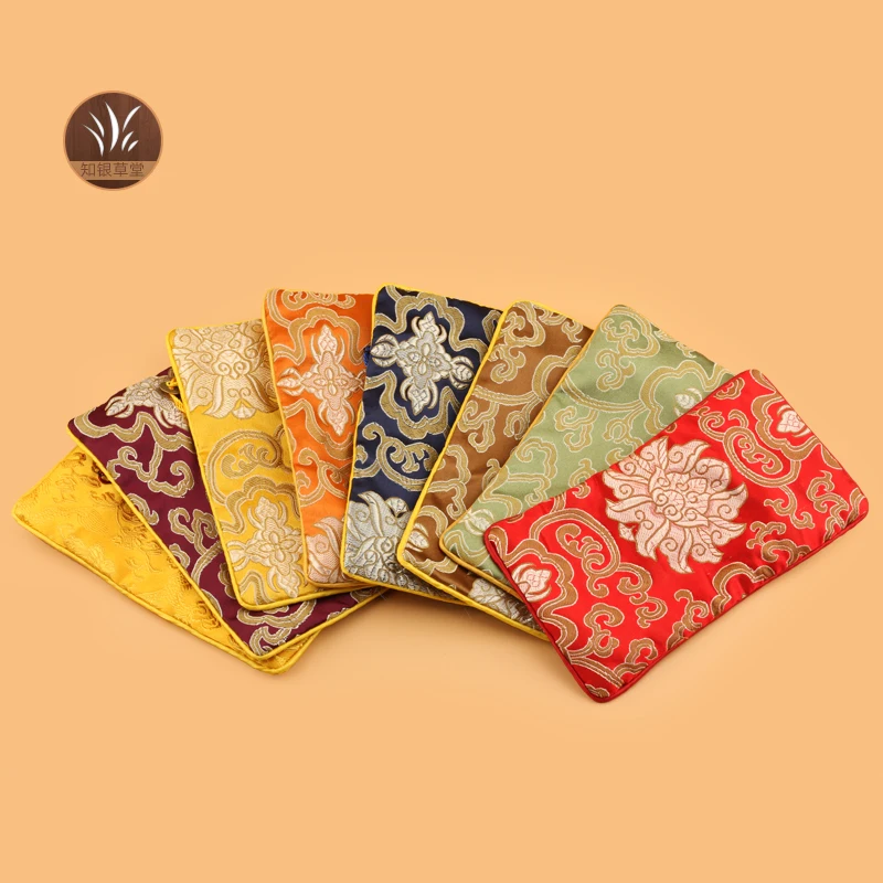 Wholesale 10PCS 10*19cm rectangle Chinese handmade silk&ampbrocade lucky cloud jewelry-collected beads pouches bag | Украшения и