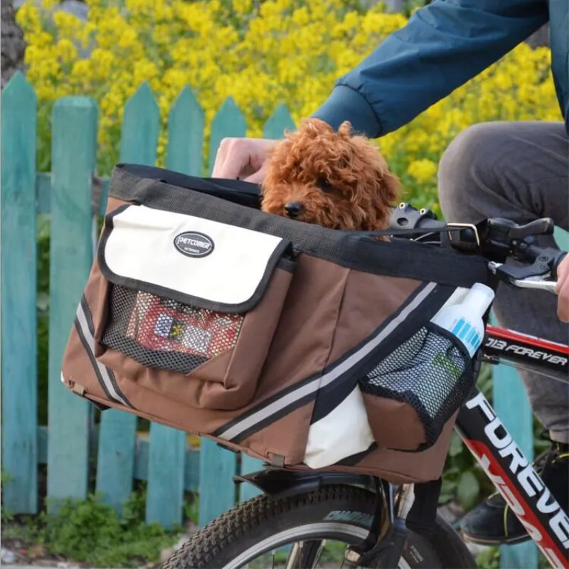 Сумка PUPISHE для перевозки собак и кошек дорожная велосипедная корзина щенков