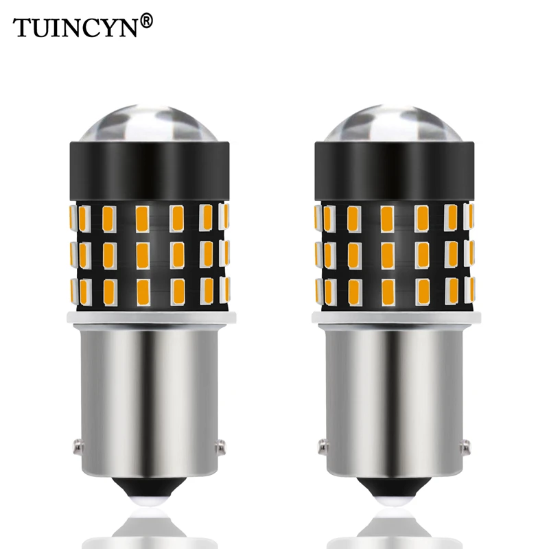 TUINCYN 1156 BA15S P21W светодиодный лампы R5W R10W 3014SMD Автомобильная Поворотная сигнальная лампа стоп-сигнал заднего хода хвост светильник авто лампы 12V белый/оранжевый/красный