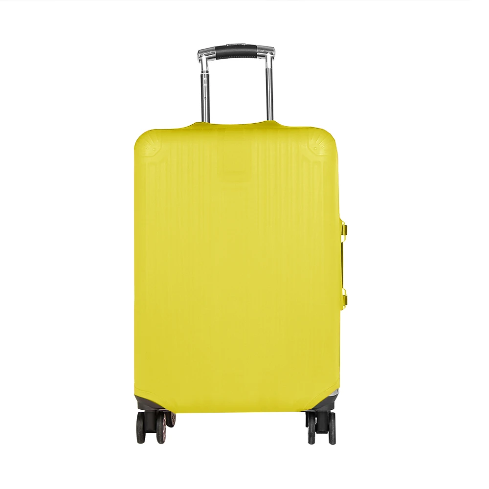 yellow 18-20 дюймов карамельный цвет Дорожный багажный чехол для костюма чехол против царапин пылезащитный чехол на колесиках эластичный чехол для костюма s Защита багажа - Цвет: yellow