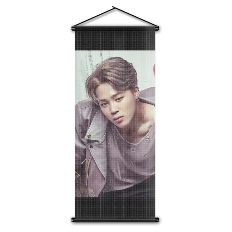 Bangtan Boys Member декоративный настенный свиток флаг группа KPOP JIN JIMMIN SUGA BTS гобелен висячий плакат вентиляторы подарки 45x110 см - Цвет: BTS 17