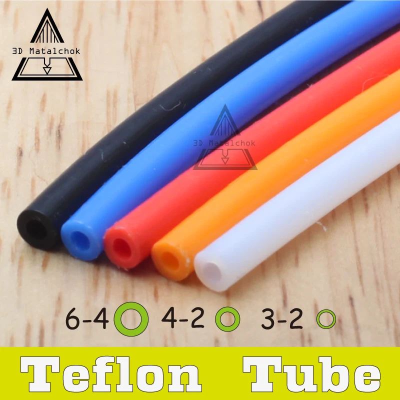 3D-принтер 1 м PFA PTFE трубка тефлоновая труба J-head hotend ender3 i3 mega RepRap Rostock Bowden экструдер