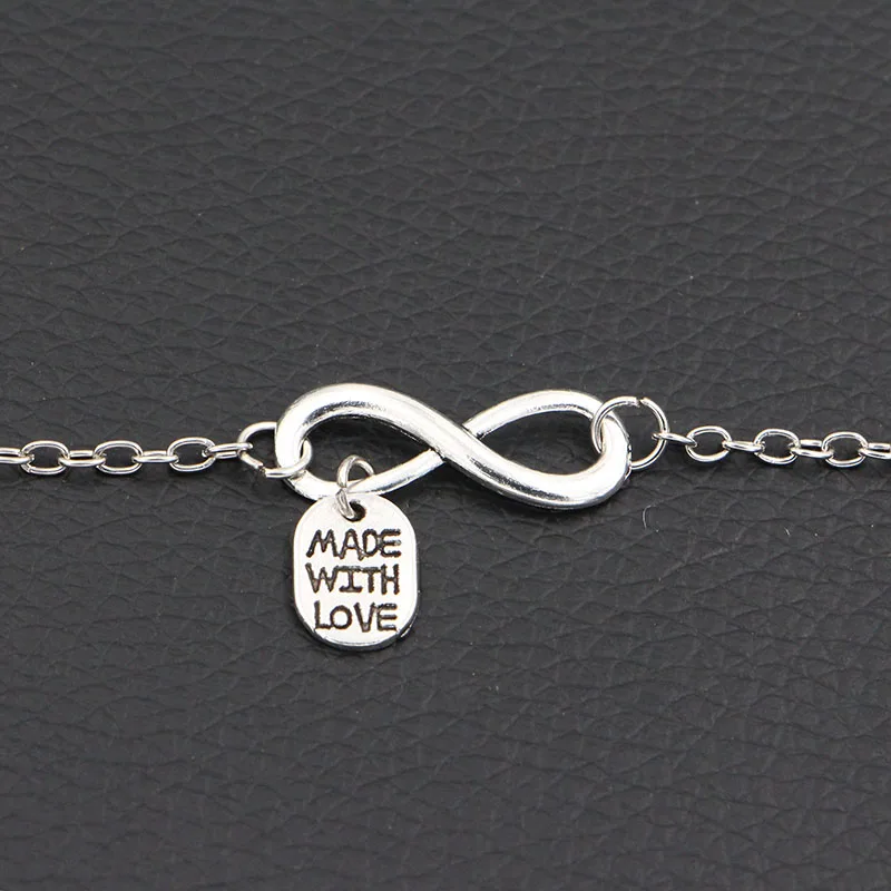 Браслет ручной работы с надписью сделай сам под старину серебро|Цепочки и