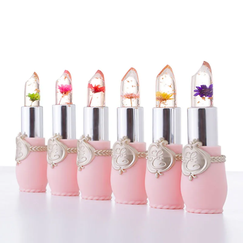 Minfei beauty, яркий цветок, кристальная Желейная губная помада, Волшебная температура, меняющая цвет, бальзам для губ, Makeupbatom mate maquiagem maquillaje