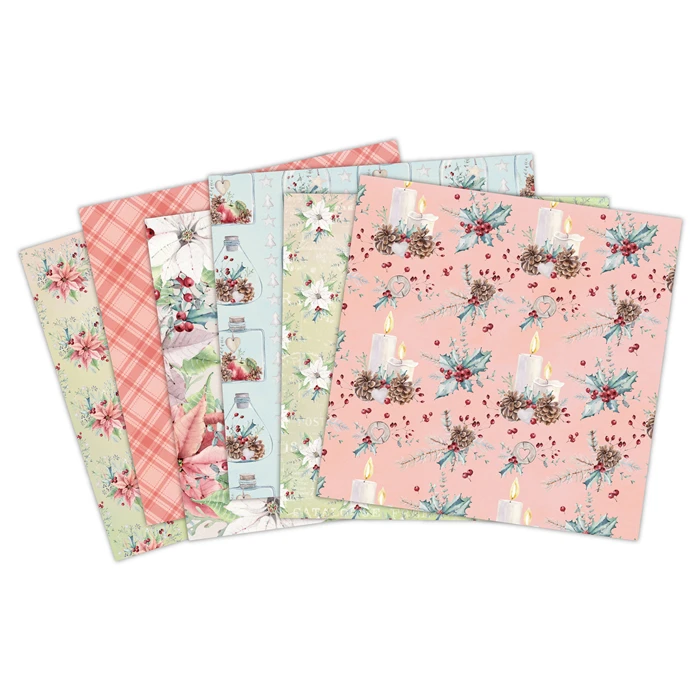 Рождественский день Скрапбукинг бумажный пакет из 24 листов ручной работы