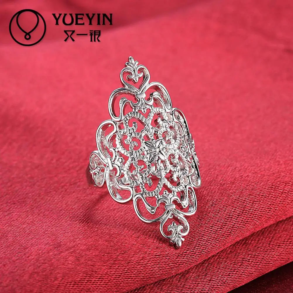 Fashion Silver plated finger rings for women Engagement jewelry anillos mujer Romantic Never fade Gift Anniversary | Украшения и
