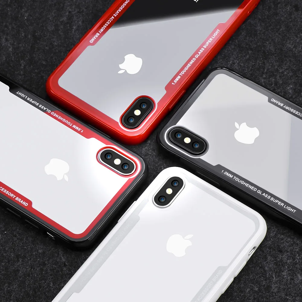 Ясно кремния ТПУ Frame Прозрачный чехол для телефона 7 плюс 8 Plus X XR XS MAX Телефон iPhone 6 6s