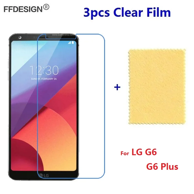 

3pcs For LG G6 Plus Clear LCD Screen Protector For LG G6 Protective Film On LG G6 Screen Film Foil Guard Cover Skin Saver