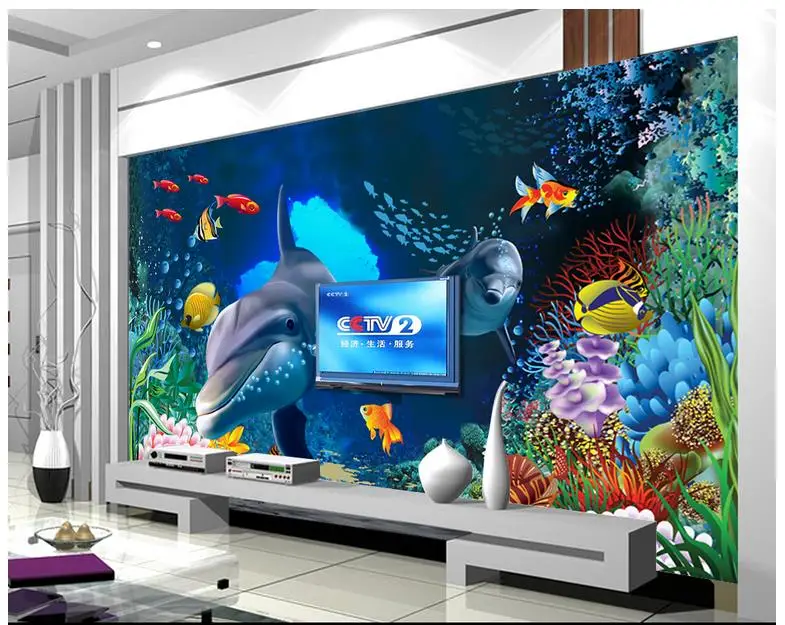Пользовательские фото обои фрески 3D средиземноморский пейзаж Дельфин Бэй