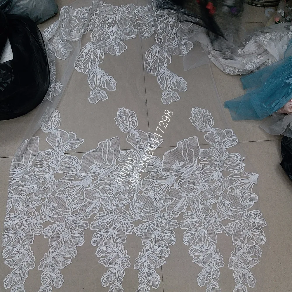 Нью-Йорк Неделя моды хорошее качество offwhite Бусы блесток Мода Сетка тюль сетка