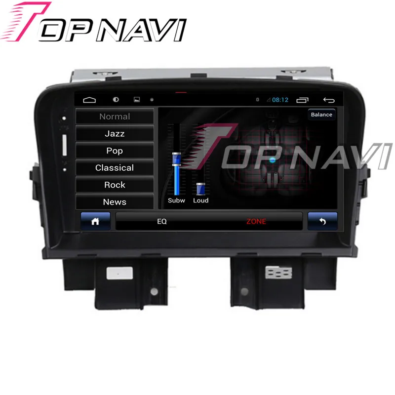 Topnavi 4 ядра Android 6,0 автомобильные ПК DVD плеер Радио для Chevrolet Cruze 2008 2009 2010 2011 стерео gps навигация 2G+ 32 ГБ - Цвет: Черный
