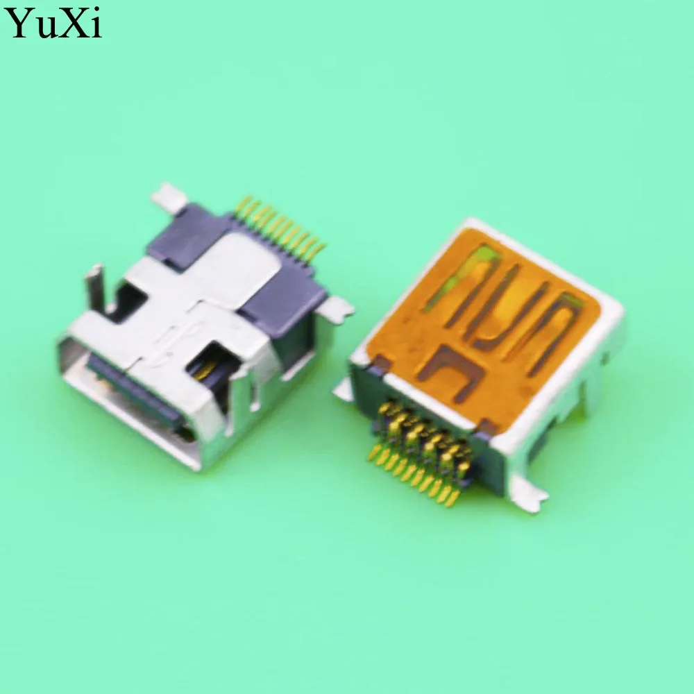 

YuXi New for mini 10P /10pin charging port USB jack socket connector,V3 port for mobile phone etc,7.7mm
