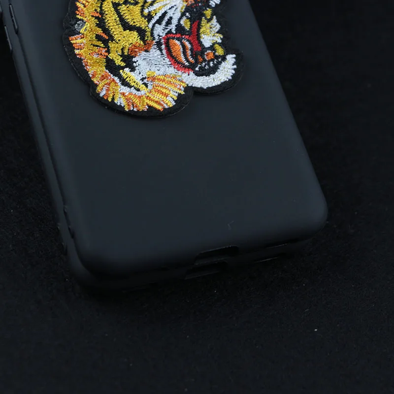 Case for Meizu M6 M711C Luxury Cartoon Animal Embroidery Tiger Lion Head Bee Snake Medal Bird Love Soft Back Phone Cases |