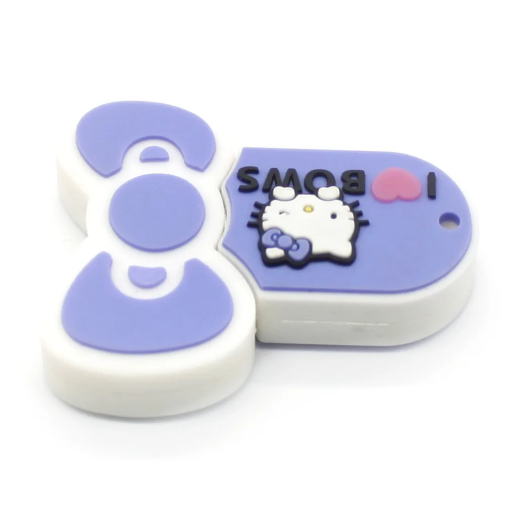 USB флеш накопитель Kitty Cat с бантом 32 ГБ 16 128 м 4 8 64 ГБ|USB флэш-накопители| |
