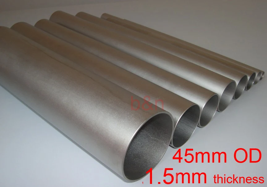 45mm OD 42mm ID 45*1.5*500 GR2 titanium tube TA2 alloy pipe anti-corrosion auto vent Thin-wall Ti tubing | Обустройство дома