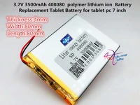 best battery brand size 408080 3 7v 3500mah lithium polymer battery with protection board for pda tablet pcs digital products