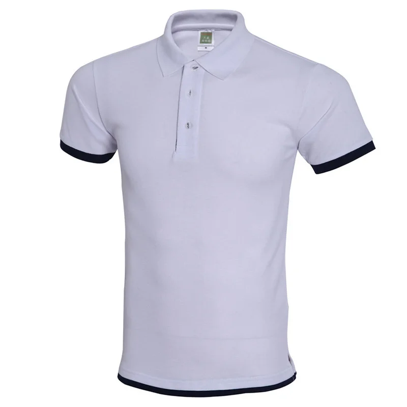 Классическая мужская рубашка Polo Homme 2017 Мужская модная футболка поло серого цвета